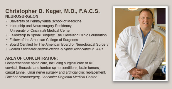 Dr. Christopher Kager Neurosurgeon